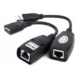 Extensor Adaptador Usb Via Cabo De Rede Rj45 Até 45 Metros