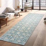 Alfombra Runner Lavable 2'x6' Pasillo Cocina Entrada Do...