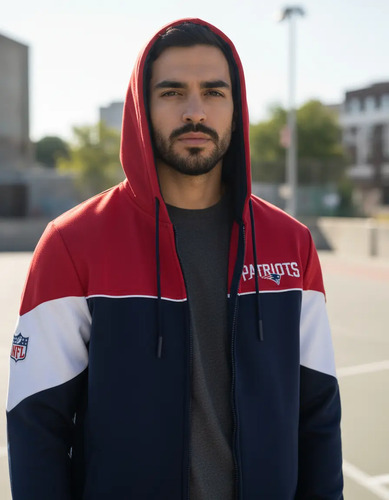 Sudadera New England Patriots Original Con Capucha Nfl Bl | Envío gratis