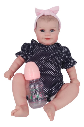 Bebe Reborn Muñeca Real Silicona 50 Cm + Cuerpo Algodon