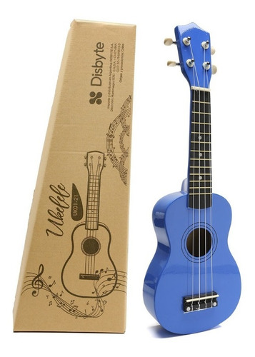 Ukelele De Madera Soprano Con Funda Manual Y Lecciones