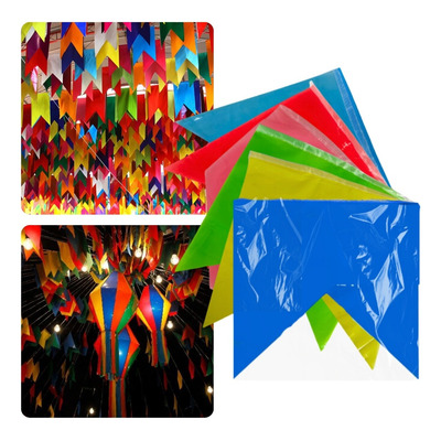 Kit 100 Metros De Bandeirinha Bandeira Festa Junina Atacado