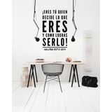 Vinil Decorativo Para Pared Frases Letras Motivación Eres...