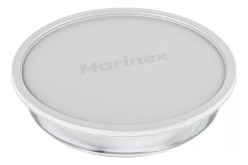 Assadeira Com Tampa Plástica Redonda Branca 2,4 L Marinex