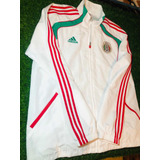 Jersey México Visita Chamarra Entrenó Talla Xl Blanca