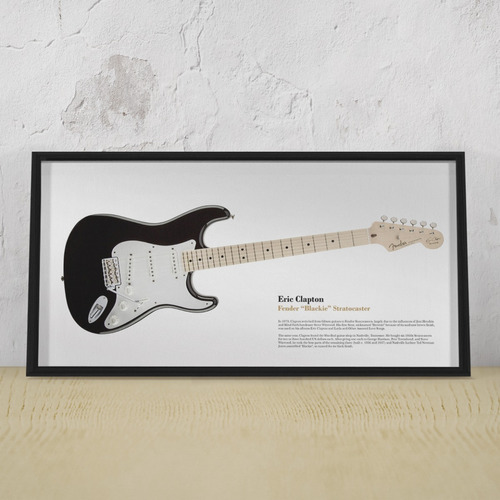 Cuadro Guitarra Eric Clapton Fender Blackie 50 X 100 Cm
