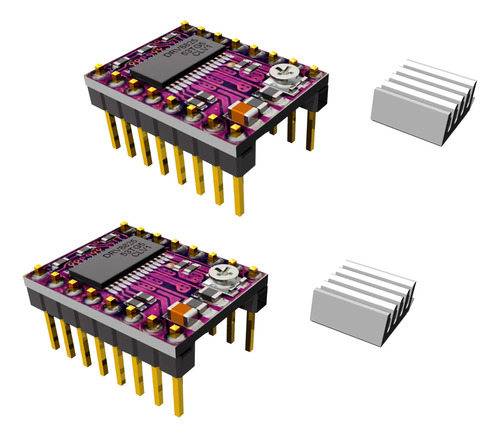 2 Pzas. Driver Drv8825 + Disipador Motor Pasos Cnc  Steptick