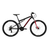 Bicicleta Oxford Mtb Raptor Aro 27 Negro/rojo Color M Tamaño Del Cuadro M