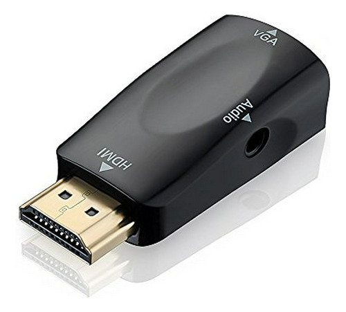 Cable Hdmi - Adaptador Chapado En Oro Hdmi Macho A Vga Hembr