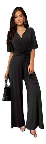 Palazzo Jumpsuit Con Escote V Modelo Lara Marca Fiorelli