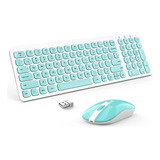 Combo Teclado Y Mouse Inalámbricos Teclado Ergonómico Y Con