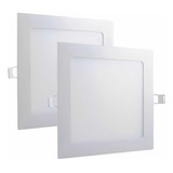 Painel Plafon Led De Embutir 18w Quadrado Branco Hitec 20x20