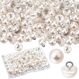 Botones Juinte Half Pearl, Con Forma De Cúpula, 10 Mm, 100 U