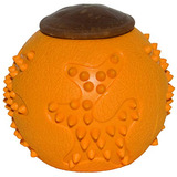 Starmark Rubbertuff Treat Ball (grande), Naranja