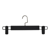 Pack X15 Percha Colgador Plástico Negro Para  Pantalon Vnz