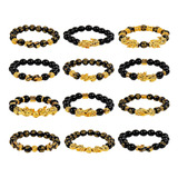 Newitin 12 Pulseras De Feng Shui Para Hombres, Pulsera De La