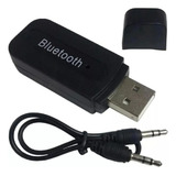 Adaptador Usb Bluetooth Receptor Musica P2 Automotivo Svart