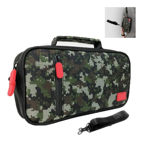 Bolso Transporte Para Nintendo Switch Mochila  Militar Camuf