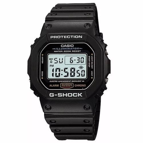 Relógio Masculino Casio G-shock Preto Dw-5600e-1vdf Original