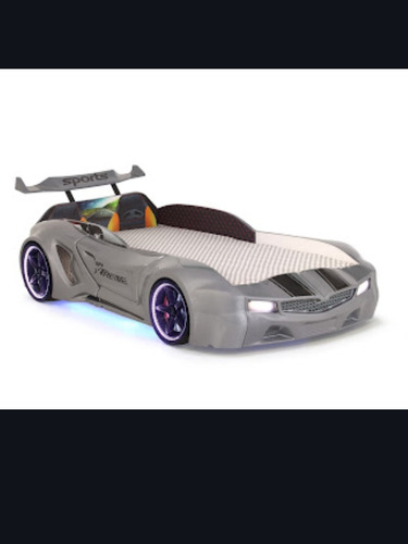 Cama Infantil Forma De Carro, Jakosc,nova Gris 