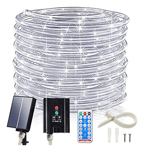 Icrgb Cuerda De Luces Solares Para Exteriores, 66