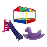 Kit 3 Brinquedos Kids Alegria Versatil Parque Infantil