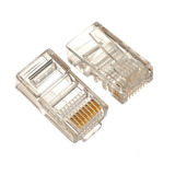 Conector Rj-45 Red Cable Utp 5e Bolsa X100 - Puro Cobre - Iu