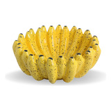 Fruteira Centro De Mesa Grande 30cm Cacho De Banana Frutas