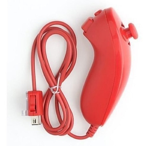 Controle Nunchuck Nintendo Wii Vermelho Red Pronta Entrega