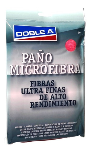 Paño Microfibra Doble A 40 X 50 Cm Lustrado Secado