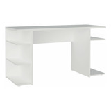 Escritorio Gamer Madesa Mesa Para Computador 9409 Mdp De 136cm X 75cm X 60cm Blanco