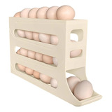 Geladeira Slide Egg Organizer, Rolo Automático De Ovos