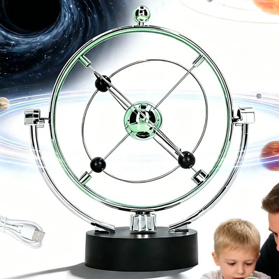 Pendulo Newton Relajante Decoracion Oficina Escritorio,Entretenimiento Y Educación,parece una bola tridimensional que puede oscilar suavemente de lado a lado,Decoración De Escritorio | Meses sin interés