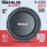 Subwoofer Plano Genius Slim N1-sl10d4 400rms