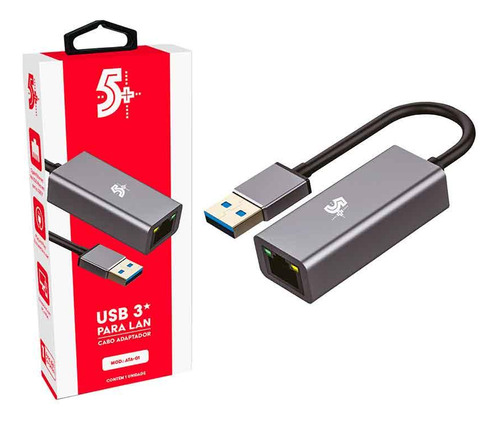 Cabo Adaptador Santana Usb 3.0 Para Lan - 10/100/1000mbps