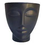 Vaso Face Mulher Feminino 17 Preto Decorativo P/ Consultório