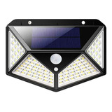 Luminaria Solar Sensor Movimento 100 Led 3 Funçoes Ilumina