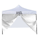 Gazebo Carpa 3x3 Bolso 4 Paredes Impermeable Reforzado Blanc