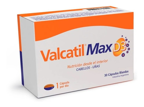 Valcatil Max D3 Anticaída Cabello 30 Cápsulas