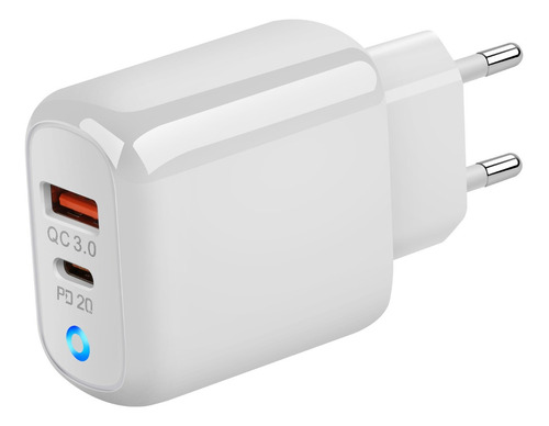 Cargador Enchufe Doble 20w Carga Rápida Para iPhone/iPad