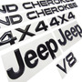Grand Cherokee Limited Jeep Emblemas Kit Negro Calcomana Jeep Wrangler