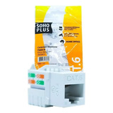 Conector Fêmea Rj45 Keystone Furukawa Sohoplus Cat6 Branco