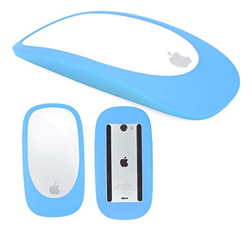 Protector De Silicona Para Mouse Magic Mouse 1/2 Celeste 
