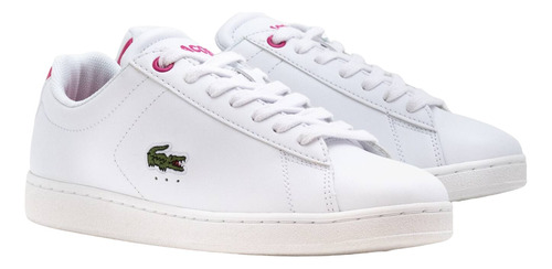 Tenis Lacoste Piel Modelo Carnaby Evo Dos Tonos Niña