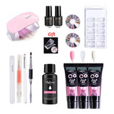 Kit Unhas Polygel, 15 Unidades, 6 W, Led Uv Cabine Quick