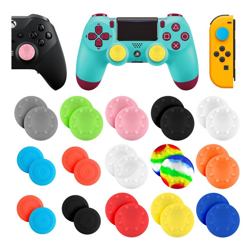 10 Gomas Joystick Thumb Para Ps4 Ps5 Xbox Switch Enviogratis