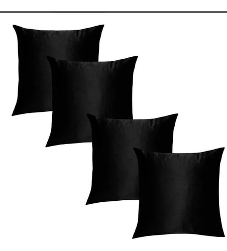 Kit 4 Almofadas Cheia  Decorativa Moderna  45x45 - Blackout