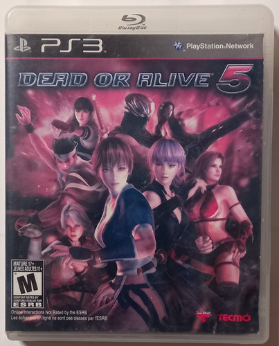 Jogo Dead Or Alive 5 Original Ps3 Midia Fisica Cd.