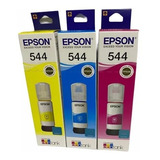 3 Pack Color Tinta Epson 544 L1210 L5190 L1110 L3110  L3150
