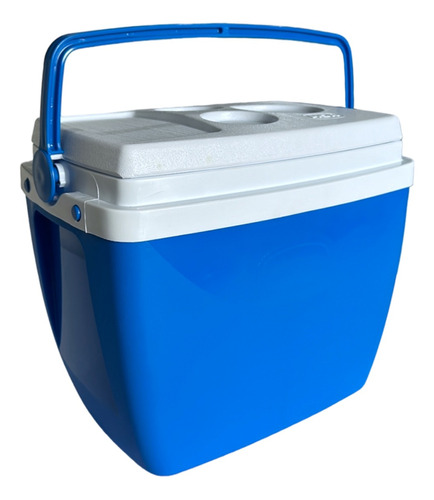 Caixa Termica Azul Cooler 34l C/alça 50 Latinhas Mor